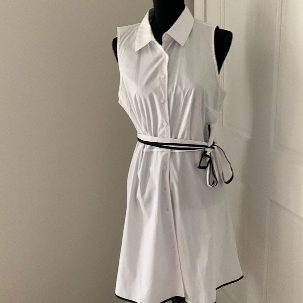 White linen ny and co Medium shirt dress